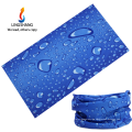 LSB-0704 schnelle Produktion Fahrrad Bandana Wassertropfen Druck Kopfbedeckung 100% Polyester Bandana magischen multifunktionalen Bandana